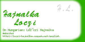 hajnalka loczi business card